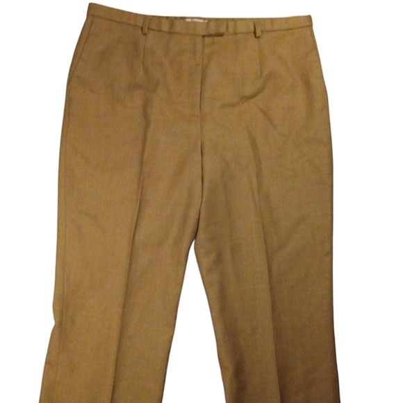 Pendleton Camel Virgin Wool Dress Slacks Pockets Career Office Size 14 - Picture 2 of 11